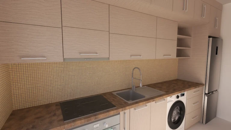 Детайл от зоната с мивка и плот Ел Греко